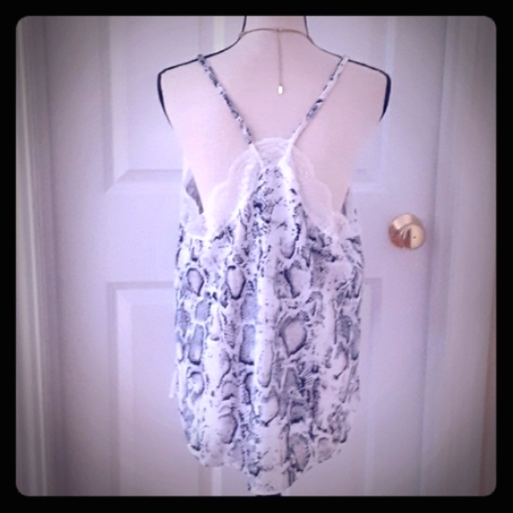 Python & Lace Silky Camisole XL - Picture 4 of 8